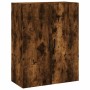 Aparador alto madera contrachapada roble ahumado 69,5x34x180 cm de vidaXL, Aparadores - Ref: Foro24-3198166, Precio: 159,67 €...