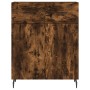 Tall smoked oak plywood sideboard 69.5x34x180 cm by vidaXL, Sideboards - Ref: Foro24-3198166, Price: 155,32 €, Discount: %