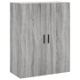 Aparador alto madera contrachapada gris sonoma 69,5x34x180 cm de vidaXL, Aparadores - Ref: Foro24-3198167, Precio: 154,99 €, ...