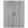 Aparador alto madera contrachapada gris sonoma 69,5x34x180 cm de vidaXL, Aparadores - Ref: Foro24-3198167, Precio: 154,99 €, ...