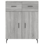 Aparador alto madera contrachapada gris sonoma 69,5x34x180 cm de vidaXL, Aparadores - Ref: Foro24-3198167, Precio: 154,99 €, ...