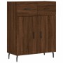 Tall oak brown plywood sideboard 69.5x34x180 cm by vidaXL, Sideboards - Ref: Foro24-3198168, Price: 169,99 €, Discount: %