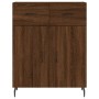 Tall oak brown plywood sideboard 69.5x34x180 cm by vidaXL, Sideboards - Ref: Foro24-3198168, Price: 169,99 €, Discount: %