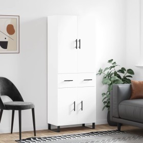 Tall white plywood sideboard 69.5x34x180 cm by vidaXL, Sideboards - Ref: Foro24-3198169, Price: 185,88 €, Discount: %