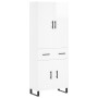 Tall white glossy plywood sideboard 69.5x34x180 cm by vidaXL, Sideboards - Ref: Foro24-3198171, Price: 188,35 €, Discount: %