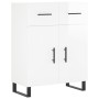 Tall white glossy plywood sideboard 69.5x34x180 cm by vidaXL, Sideboards - Ref: Foro24-3198171, Price: 188,35 €, Discount: %