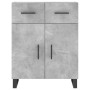 Aparador alto madera contrachapada gris hormigón 69,5x34x180 cm de vidaXL, Aparadores - Ref: Foro24-3198173, Precio: 186,56 €...