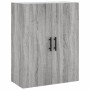 Aparador alto madera contrachapada gris sonoma 69,5x34x180 cm de vidaXL, Aparadores - Ref: Foro24-3198175, Precio: 185,99 €, ...