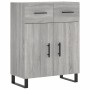 Aparador alto madera contrachapada gris sonoma 69,5x34x180 cm de vidaXL, Aparadores - Ref: Foro24-3198175, Precio: 185,99 €, ...