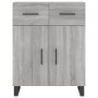 Aparador alto madera contrachapada gris sonoma 69,5x34x180 cm de vidaXL, Aparadores - Ref: Foro24-3198175, Precio: 185,99 €, ...