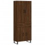 Tall oak brown plywood sideboard 69.5x34x180 cm by vidaXL, Sideboards - Ref: Foro24-3198176, Price: 175,18 €, Discount: %