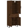 Tall oak brown plywood sideboard 69.5x34x180 cm by vidaXL, Sideboards - Ref: Foro24-3198176, Price: 175,18 €, Discount: %