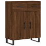 Tall oak brown plywood sideboard 69.5x34x180 cm by vidaXL, Sideboards - Ref: Foro24-3198176, Price: 175,18 €, Discount: %