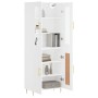 Aparador alto madera contrachapada blanco 69,5x34x180 cm de vidaXL, Aparadores - Ref: Foro24-3198329, Precio: 187,45 €, Descu...