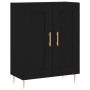 Tall black plywood sideboard 69.5x34x180 cm by vidaXL, Sideboards - Ref: Foro24-3198330, Price: 165,99 €, Discount: %