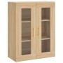 Aparador alto madera contrachapada color roble 69,5x34x180 cm de vidaXL, Aparadores - Ref: Foro24-3198332, Precio: 165,99 €, ...