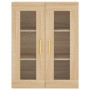 Aparador alto madera contrachapada color roble 69,5x34x180 cm de vidaXL, Aparadores - Ref: Foro24-3198332, Precio: 165,99 €, ...