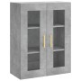 Concrete gray plywood tall sideboard 69.5x34x180 cm by vidaXL, Sideboards - Ref: Foro24-3198333, Price: 153,95 €, Discount: %