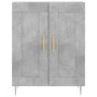 Aparador alto madera contrachapada gris hormigón 69,5x34x180 cm de vidaXL, Aparadores - Ref: Foro24-3198333, Precio: 153,75 €...