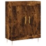 Aparador alto madera contrachapada roble ahumado 69,5x34x180 cm de vidaXL, Aparadores - Ref: Foro24-3198334, Precio: 152,99 €...