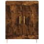 Aparador alto madera contrachapada roble ahumado 69,5x34x180 cm de vidaXL, Aparadores - Ref: Foro24-3198334, Precio: 152,99 €...