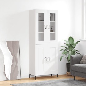 Tall white plywood sideboard 69.5x34x180 cm by vidaXL, Sideboards - Ref: Foro24-3198337, Price: 184,99 €, Discount: %