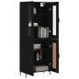 Aparador alto madera contrachapada negro 69,5x34x180 cm de vidaXL, Aparadores - Ref: Foro24-3198338, Precio: 162,97 €, Descue...