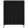 Aparador alto madera contrachapada negro 69,5x34x180 cm de vidaXL, Aparadores - Ref: Foro24-3198338, Precio: 162,97 €, Descue...