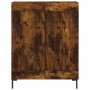 Aparador alto madera contrachapada roble ahumado 69,5x34x180 cm de vidaXL, Aparadores - Ref: Foro24-3198342, Precio: 162,99 €...