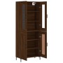 Aparador alto madera contrachapada marrón roble 69,5x34x180 cm de vidaXL, Aparadores - Ref: Foro24-3198344, Precio: 163,66 €,...