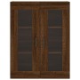 Aparador alto madera contrachapada marrón roble 69,5x34x180 cm de vidaXL, Aparadores - Ref: Foro24-3198344, Precio: 163,99 €,...