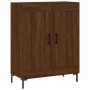 Aparador alto madera contrachapada marrón roble 69,5x34x180 cm de vidaXL, Aparadores - Ref: Foro24-3198344, Precio: 163,99 €,...