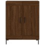 Aparador alto madera contrachapada marrón roble 69,5x34x180 cm de vidaXL, Aparadores - Ref: Foro24-3198344, Precio: 163,66 €,...