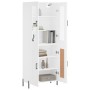 Aparador alto madera contrachapada blanco 69,5x34x180 cm de vidaXL, Aparadores - Ref: Foro24-3198345, Precio: 174,85 €, Descu...