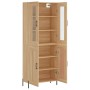 Aparador alto madera contrachapada color roble 69,5x34x180 cm de vidaXL, Aparadores - Ref: Foro24-3198348, Precio: 158,72 €, ...