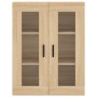 Aparador alto madera contrachapada color roble 69,5x34x180 cm de vidaXL, Aparadores - Ref: Foro24-3198348, Precio: 158,72 €, ...