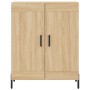 Aparador alto madera contrachapada color roble 69,5x34x180 cm de vidaXL, Aparadores - Ref: Foro24-3198348, Precio: 158,72 €, ...