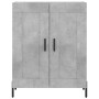 Aparador alto madera contrachapada gris hormigón 69,5x34x180 cm de vidaXL, Aparadores - Ref: Foro24-3198349, Precio: 164,99 €...