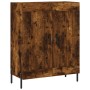 Tall smoked oak plywood sideboard 69.5x34x180 cm by vidaXL, Sideboards - Ref: Foro24-3198350, Price: 163,40 €, Discount: %