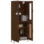 Tall oak brown plywood sideboard 69.5x34x180 cm by vidaXL, Sideboards - Ref: Foro24-3198352, Price: 177,57 €, Discount: %