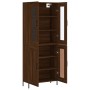 Tall oak brown plywood sideboard 69.5x34x180 cm by vidaXL, Sideboards - Ref: Foro24-3198352, Price: 177,57 €, Discount: %