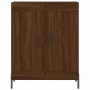 Tall oak brown plywood sideboard 69.5x34x180 cm by vidaXL, Sideboards - Ref: Foro24-3198352, Price: 177,57 €, Discount: %