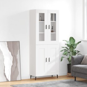 Tall white plywood sideboard 69.5x34x180 cm by vidaXL, Sideboards - Ref: Foro24-3198353, Price: 157,99 €, Discount: %