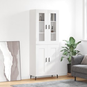 High glossy white plywood sideboard 69.5x34x180 cm by vidaXL, Sideboards - Ref: Foro24-3198355, Price: 168,99 €, Discount: %