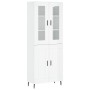 High glossy white plywood sideboard 69.5x34x180 cm by vidaXL, Sideboards - Ref: Foro24-3198355, Price: 175,84 €, Discount: %