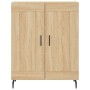 High oak-colored plywood sideboard 69.5x34x180 cm by vidaXL, Sideboards - Ref: Foro24-3198356, Price: 158,40 €, Discount: %