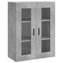 Aparador alto madera contrachapada gris hormigón 69,5x34x180 cm de vidaXL, Aparadores - Ref: Foro24-3198357, Precio: 159,99 €...