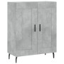 Aparador alto madera contrachapada gris hormigón 69,5x34x180 cm de vidaXL, Aparadores - Ref: Foro24-3198357, Precio: 159,99 €...