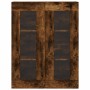 Aparador alto madera contrachapada roble ahumado 69,5x34x180 cm de vidaXL, Aparadores - Ref: Foro24-3198358, Precio: 154,44 €...