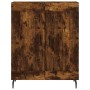 Aparador alto madera contrachapada roble ahumado 69,5x34x180 cm de vidaXL, Aparadores - Ref: Foro24-3198358, Precio: 154,44 €...